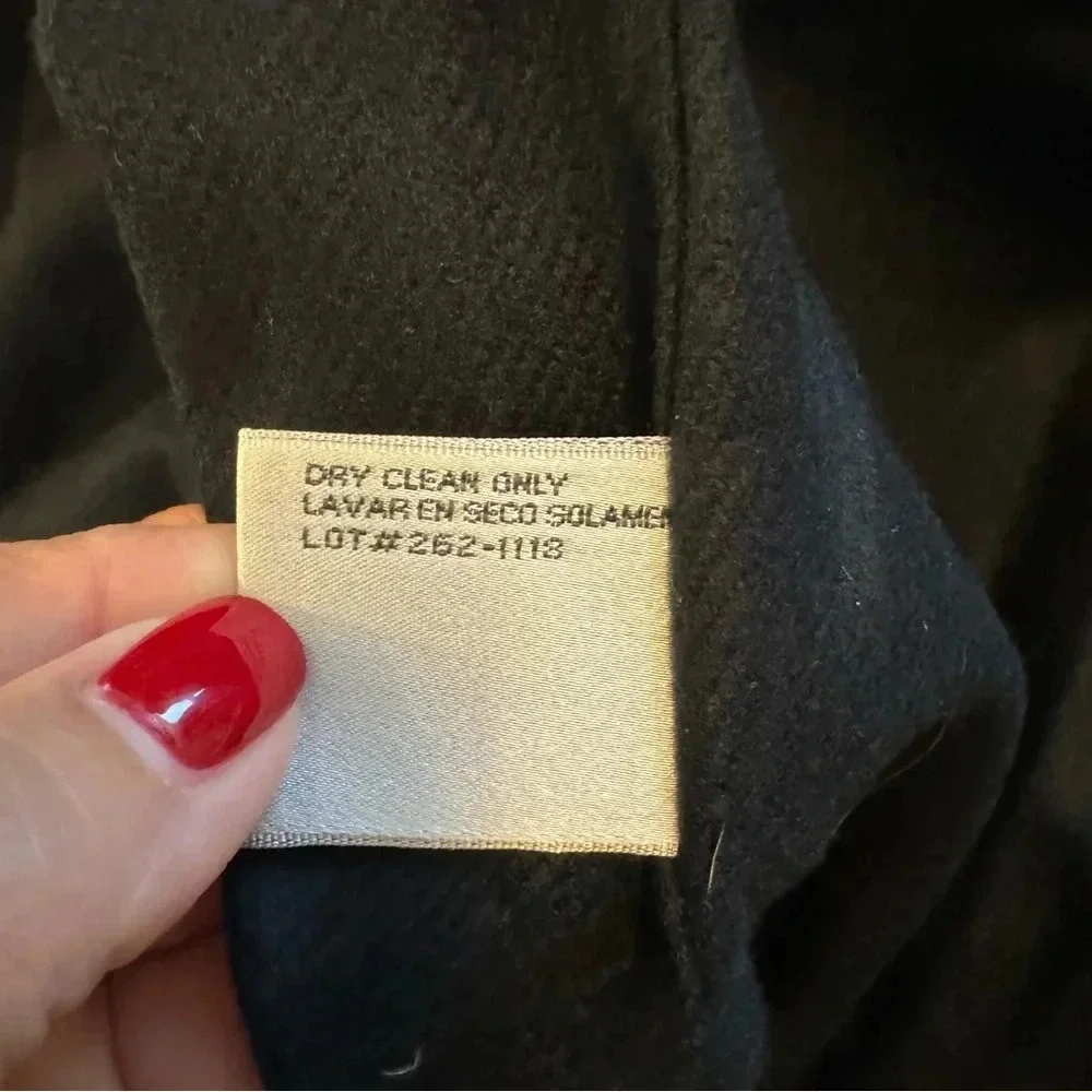 Jaqueline Ferrar‎ Vintage Women's Long Button Out Wool Lined Trench Coat